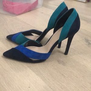 Zara heels size 38, multi color super cute
